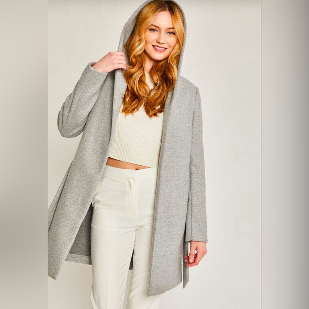 Love Tree Gray Hooded Jacket